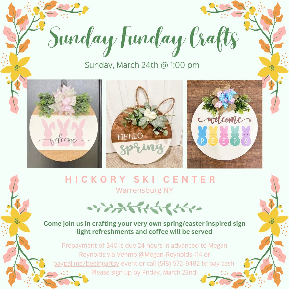 Sunday, March 24th: Sunday Funday Crafts